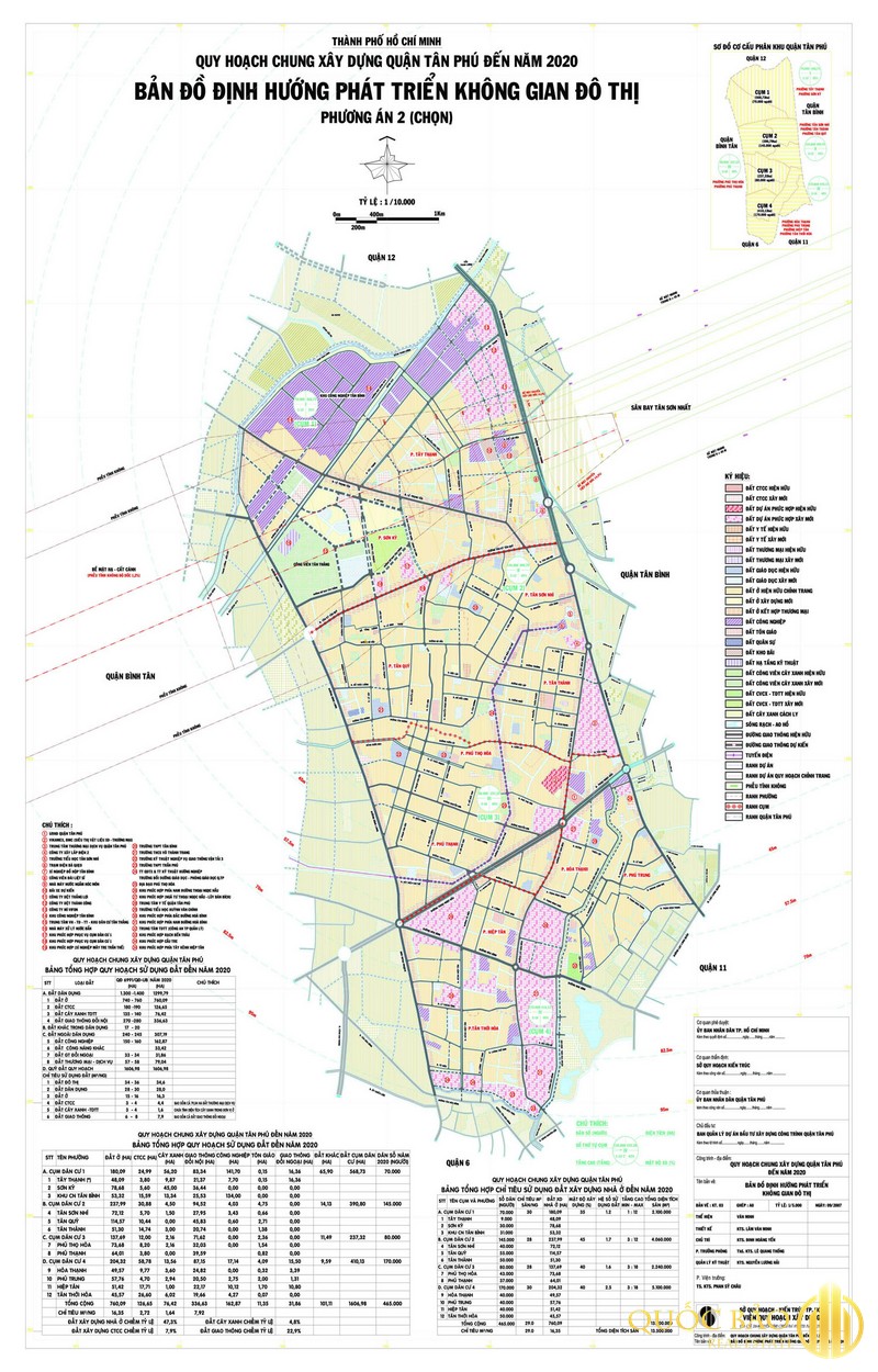 Bản đồ quy hoạch Quận Tân Phú 